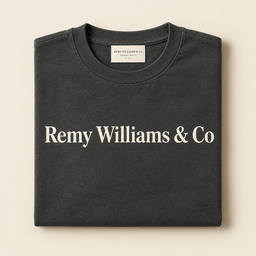 Remy Williams & Co Tee — Charcoal